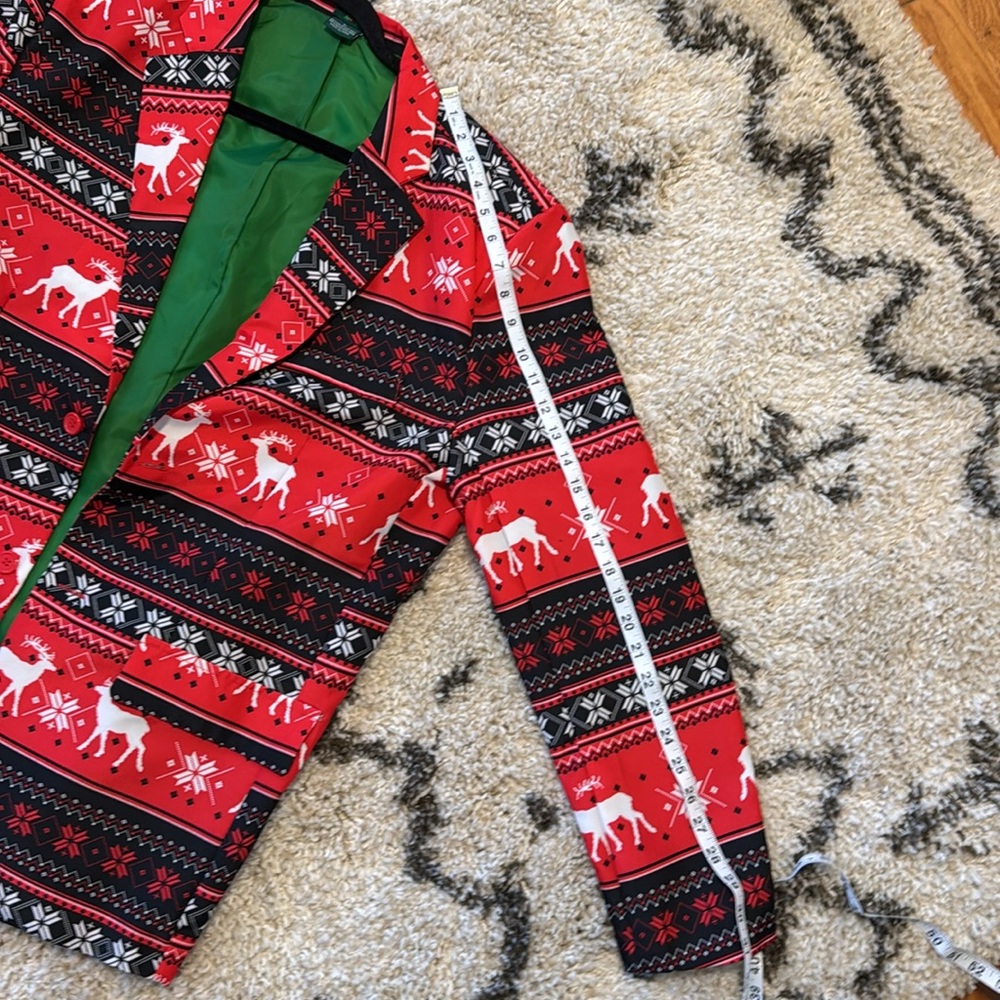 MENS LARGE UNISEX UGLY SPORTS JACKET COAT BLAZER CHRISTMAS 🎄 HOLIDAY FUNNY - Picture 10 of 10